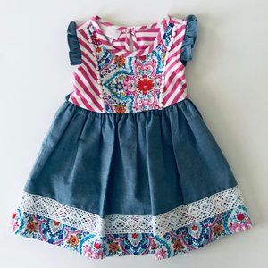 Bonnie Baby Girl 12 Months Floral Dress